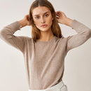 Blusa Cashmere Levize Loja Palacius Marrom claro M