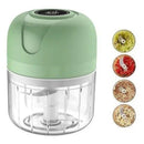 Mini Processador Elétrico de Alimentos Portátil com 3 lâminas de aço inox USB 250 ml Bivolt - Loja FT