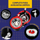 Mop Giratório Com Cesto Em Inox C/2 Refil e Dispense Para Sabão - Loja FT