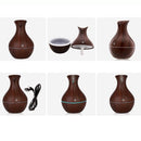 Umidificador De Ar Aromaterapia 130ml Difusor Ultrassônico Portátil Estilo Madeira Led - Loja FT