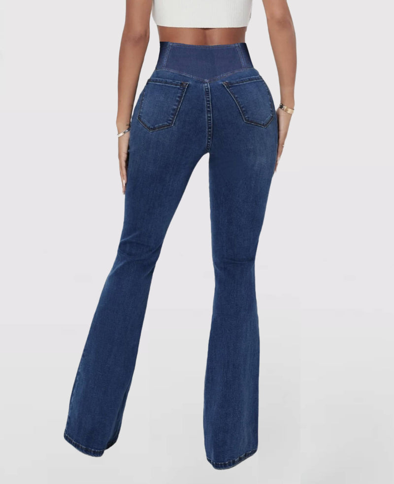 (Compre 1 Leve 2) Calça Jeans de Cintura Alta Cruzada