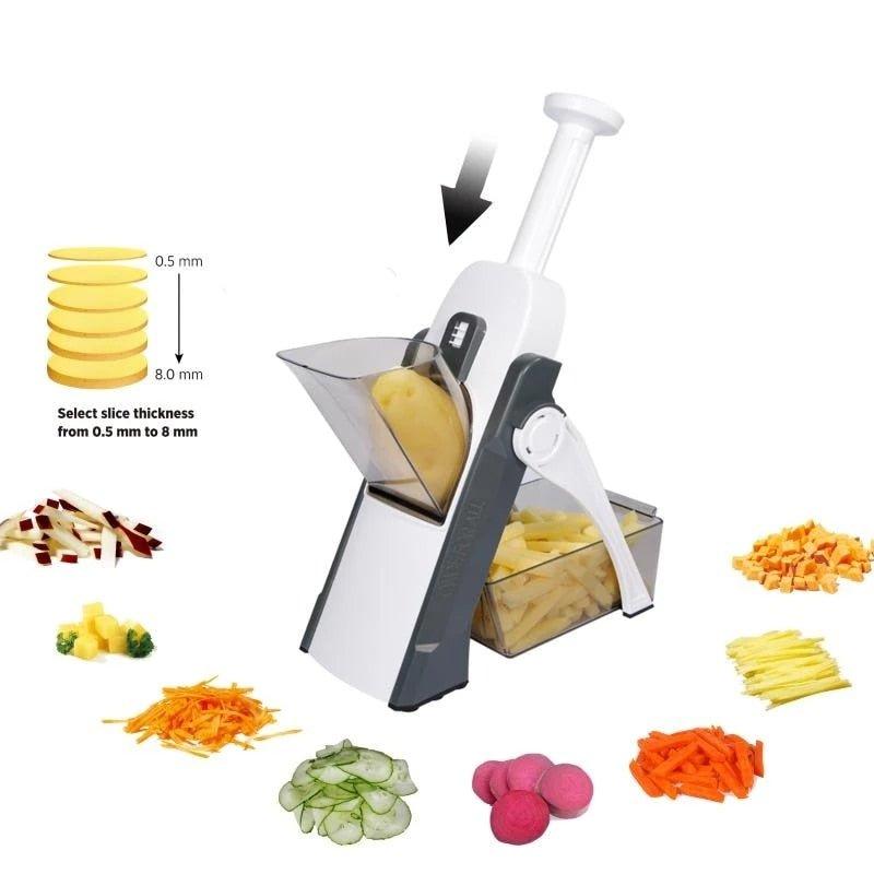 Cortador Max Pro - Corta TUDO - Fatiador de Legumes, Frutas e Vegetais! - Loja FT