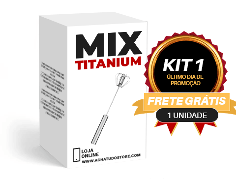 Mix Titanium - Batedora Portátil Manual para Misturas - Loja FT