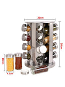 Porta temperos Giratório em Inox com 16 peças - Loja FT