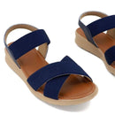 Sandália Ortopédica® Sandália Usaflex Elástico com absorção de impacto- Frete grátis Loja Palacius Azul 33 