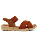 Sandália Ortopédica® Sandália Usaflex Elástico com absorção de impacto- Frete grátis Loja Palacius Canela 33 