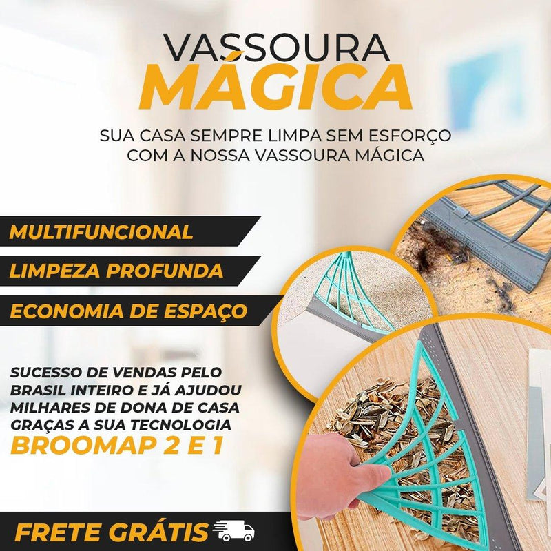 Vassoura Mágica - Vassoura Multifuncional 2 em 1 - Loja FT