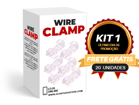 Wire Clamp - Clipe Organizador de Fios - Loja FT